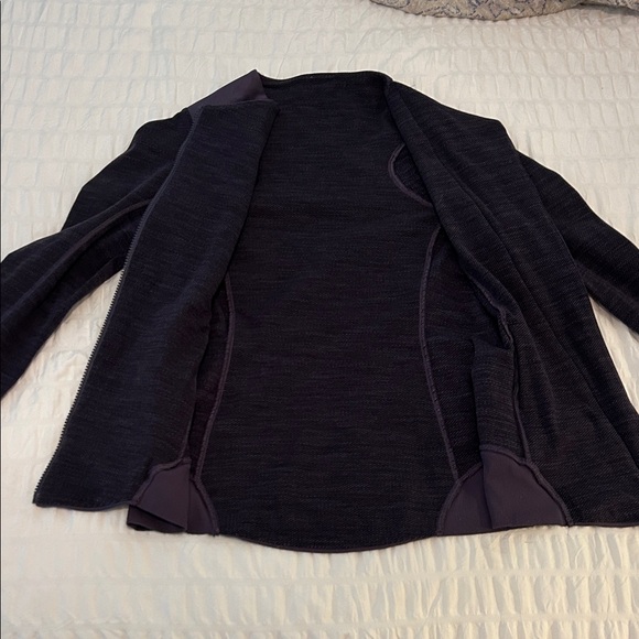 🧥 Lululemon Emerge Renewed Jacket - Nightfall Purple Tweed - Size 6 - Picture 3 of 7